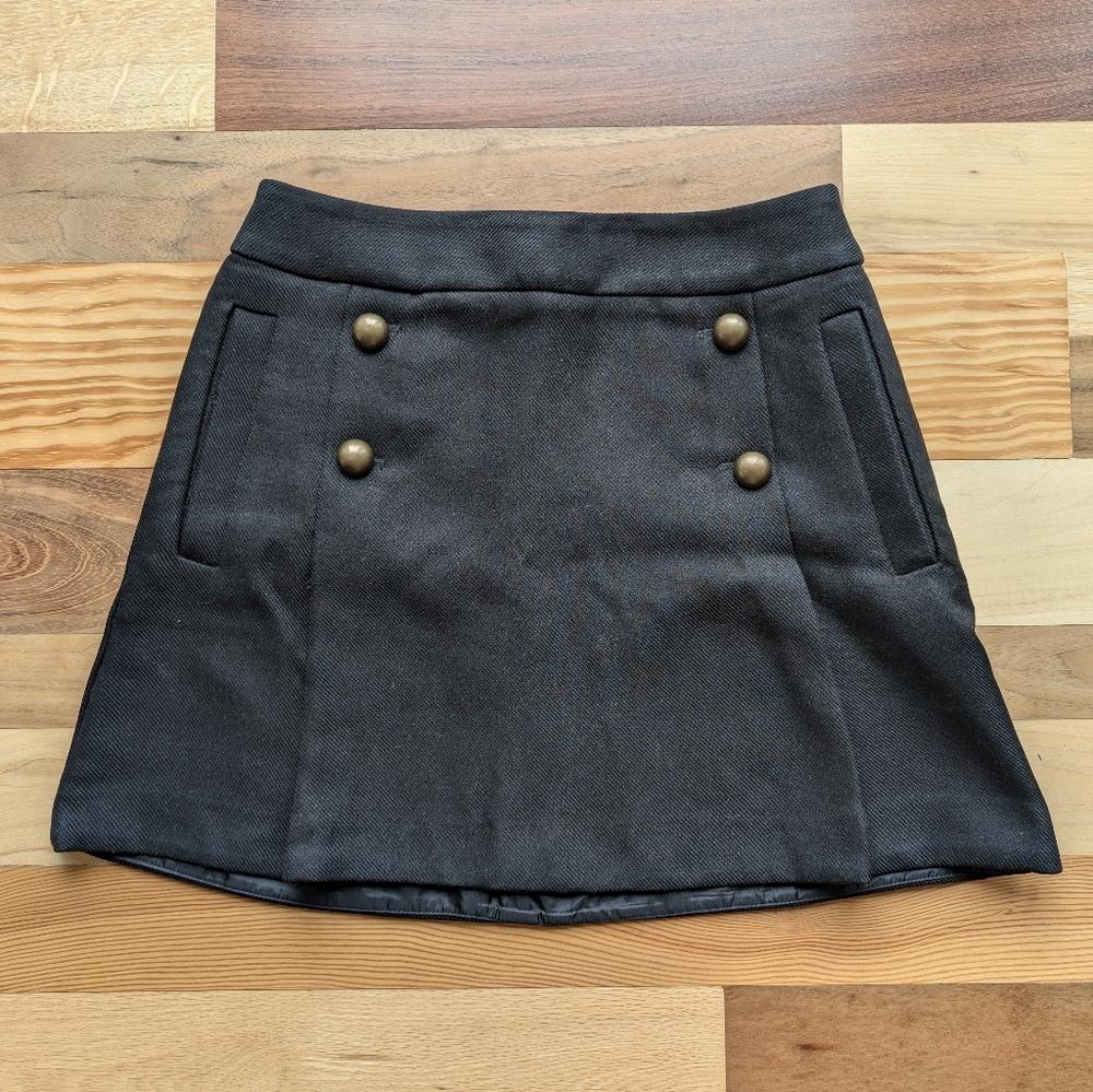 Express size 8 black pleated mini skirt